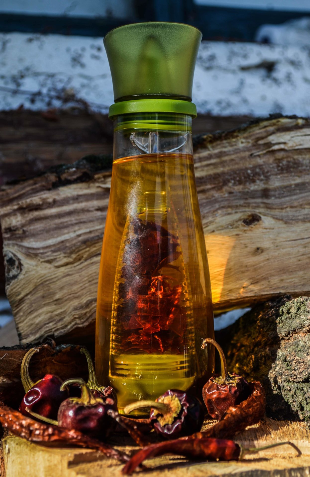 Chilli olej, a postup výroby ochutených olejov
